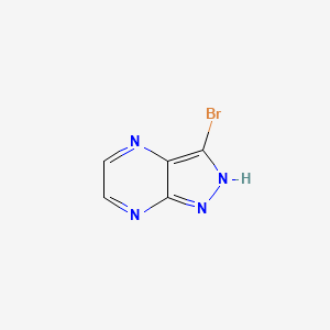 3-BROMO-1H-PYRAZOLO[3,4-B]PYRAZINE structure, CAS 81411-68-9