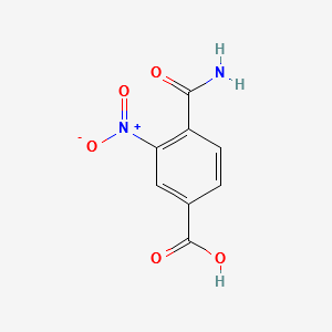 4-Carbamoyl-3-nitrobenzoicacid structure, CAS 87594-59-0