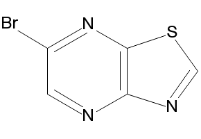 6-BROMOTHIAZOLO[5,4-B]PYRAZINE structure, CAS 87444-40-4