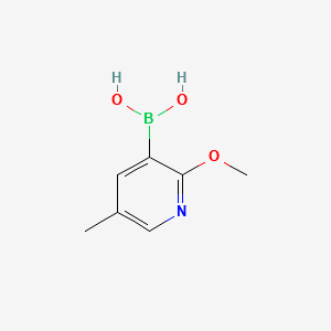 2-Methoxy-5-Methyl-Pyridinyl-3-BoronicAcid structure, CAS 1029654-27-0