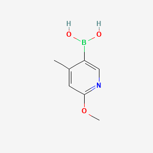 2-Methoxy-4-Methyl-Pyridinyl-5-BoronicAcid structure, CAS 503184-35-8
