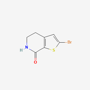2-BROMO-5,6-DIHYDROTHIENO[2,3-C]PYRIDIN-7(4H)-ONE structure, CAS 960289-03-6