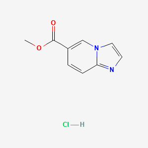 Imidazo[1,2-a]pyridine-6-carboxylicacidmethylesterhydrochloride structure, CAS 957120-91-1