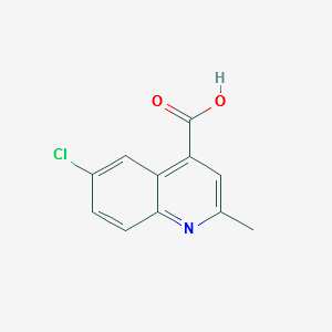 6-Chloro-2-methyl-quinoline-4-carboxylicacid structure, CAS 436087-49-9