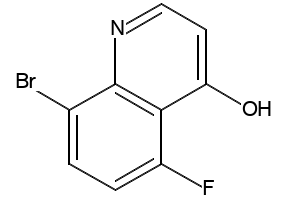 8-Bromo-5-fluoro-1H-quinolin-4-one structure, CAS 1065092-35-4