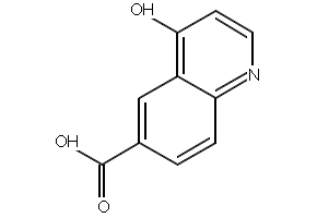 4-Oxo-1,4-dihydro-quinoline-6-carboxylicacid structure, CAS 1065092-81-0