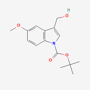 1-Boc-3-hydroxymethyl-5-methoxyindole structure, CAS 600136-09-2