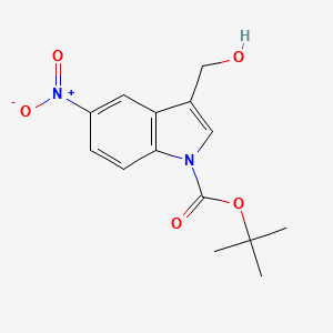 1-Boc-3-hydroxymethyl-5-nitroindole structure, CAS 914349-07-8