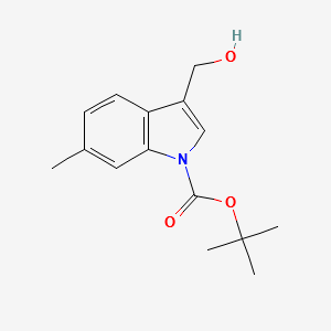 1-Boc-3-hydroxymethyl-6-methylindole structure, CAS 914349-04-5