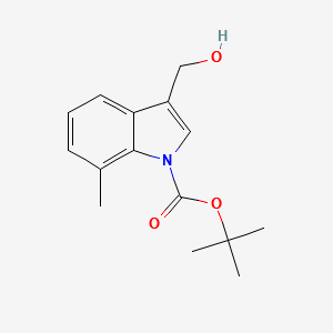 1-Boc-3-hydroxymethyl-7-methylindole structure, CAS 914349-10-3
