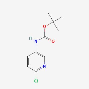(6-Chloro-pyridin-3-yl)-carbamicacidtert-butylester structure, CAS 171178-45-3