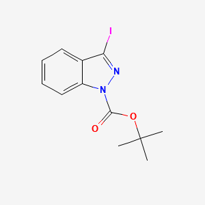 1-Boc-3-iodo-1H-indazole structure, CAS 290368-00-2