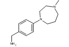 4-(4-METHYL-1,4-DIAZEPAN-1-YL)BENZYLAMINE structure, CAS 448934-01-8