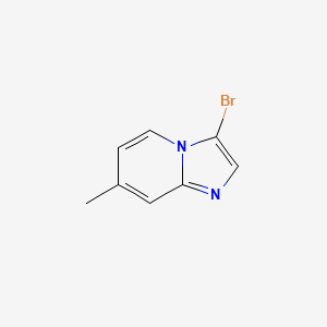 3-Bromo-7-methyl-imidazo[1,2-a]pyridine structure, CAS 56051-32-2