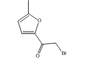 2-Bromo-1-(5-methyl-furan-2-yl)-ethanone structure, CAS 1634-53-3