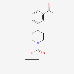 1-Boc-4-(3-formylphenyl)piperazine structure, CAS 1198285-38-9