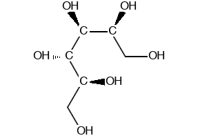 L-Mannitol structure, CAS 643-01-6