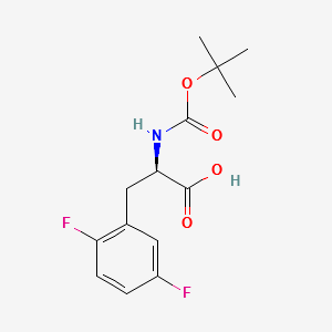 N-Boc-2,5-difluoro-D-phenylalanine structure, CAS 261380-31-8
