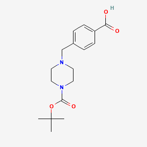 1-Boc-4-(4-carboxybenzyl)piperazine structure, CAS 479353-63-4