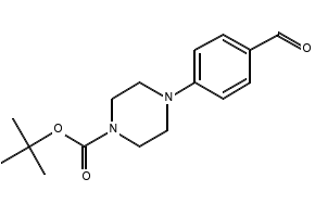 1-Boc-4-(4-formylphenyl)piperazine structure, CAS 197638-83-8