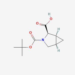 N-Boc-trans-3-azabicyclo[3.1.0]hexane-2-carboxylicacid structure, CAS 937244-10-5