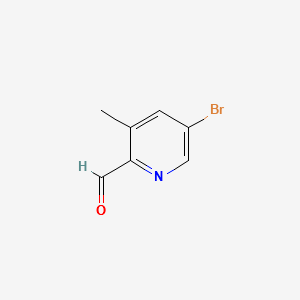 5-BROMO-2-FORMYL-3-PICOLINE structure, CAS 376587-53-0