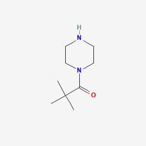 2,2-Dimethyl-1-piperazin-1-yl-propan-1-oneoxalate structure, CAS 155295-47-9