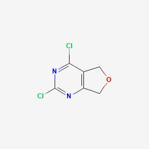 2,4-DICHLORO-5,7-DIHYDROFURO[3,4-D]PYRIMIDINE structure, CAS 848398-41-4