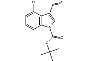 1-Boc-4-chloro-3-formylindole structure, CAS 914349-00-1