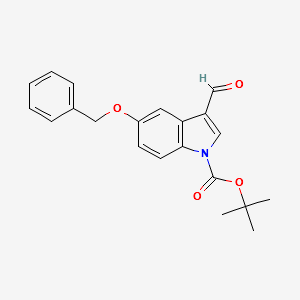 1-Boc-5-benzyloxy-3-formylindole structure, CAS 914348-98-4