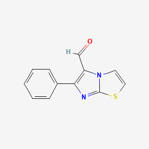 6-PHENYL-IMIDAZO[2,1-B]THIAZOLE-5-CARBALDEHYDE structure, CAS 74630-73-2
