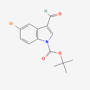 1-Boc-5-bromo-3-formylindole structure, CAS 325800-39-3