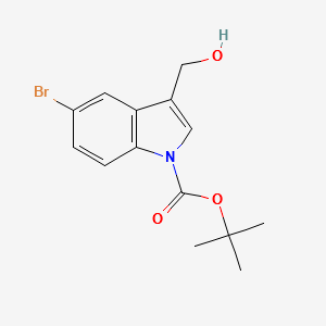 1-Boc-5-bromo-3-hydroxymethylindole structure, CAS 905710-14-7