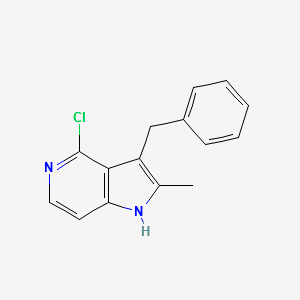 3-BENZYL-4-CHLORO-2-METHYL-1H-PYRROLO[3,2-C]PYRIDINE structure, CAS 878232-93-0