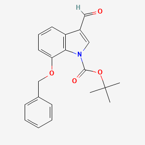 1-Boc-7-benzyloxy-3-formylindole structure, CAS 914348-99-5