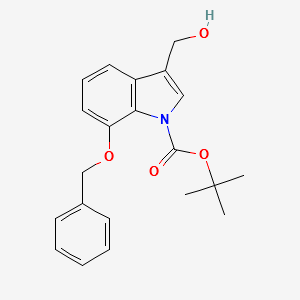 1-Boc-7-benzyloxy-3-hydroxymethylindole structure, CAS 914349-16-9