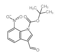 1-Boc-7-nitro-3-formylindole structure, CAS 914348-97-3