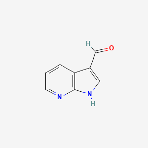 1H-Pyrrolo[2,3-b]pyridine-3-carbaldehyde structure, CAS 4649-09-6