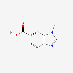 1-Methyl-1H-benzimidazole-6-carboxylicacid structure, CAS 53484-18-7