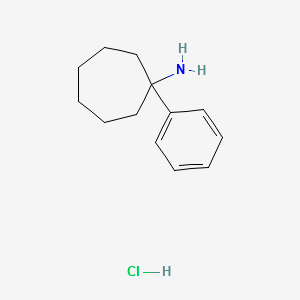 1-Phenylcycloheptylaminehydrochloride structure, CAS 125802-37-1