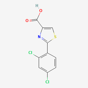 2-(2,4-Dichlorophenyl)thiazole-4-carboxylicacid structure, CAS 1094355-53-9