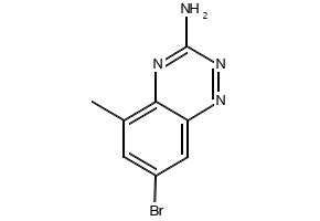 7-BROMO-6-METHYLBENZO[E][1,2,4]TRIAZIN-3-AMINE structure, CAS 867333-38-8