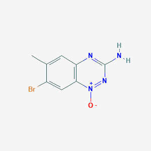 3-AMINO-7-BROMO-6-METHYLBENZO[E][1,2,4]TRIAZINE1-OXIDE structure, CAS 929194-27-4