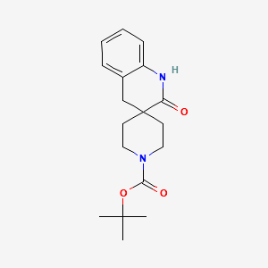 tert-butyl2'-oxo-2',4'-dihydro-1'H-spiro[piperidine-4,3'-quinoline]-1-carboxylate structure, CAS 769106-43-6
