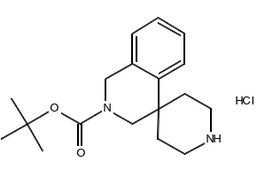 SPIRO[ISOQUINOLINE-4(4H),4'-PIPERIDINE]-2(3H)-CARBOXYLICACID1,1-DIMETHYLETHYLESTERMONOHYDROCHLORIDE structure, CAS 889139-52-0