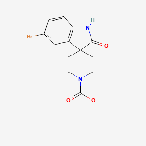 1'-BOC-5-BROMO-1,2-DIHYDRO-2-OXO-SPIRO[3H-INDOLE-3,4'-PIPERIDINE] structure, CAS 873779-30-7