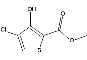 methyl4-chloro-3-hydroxythiophene-2-carboxylate structure, CAS 65449-59-4