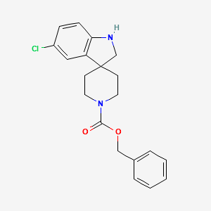 benzyl5-chlorospiro[indoline-3,4'-piperidine]-1'-carboxylate structure, CAS 1041704-16-8