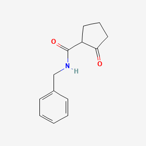 2-Oxo-cyclopentanecarboxylicacidbenzylamide structure, CAS 2799-86-2