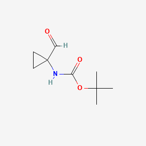 (1-Formyl-cyclopropyl)-NHBoc structure, CAS 107259-06-3